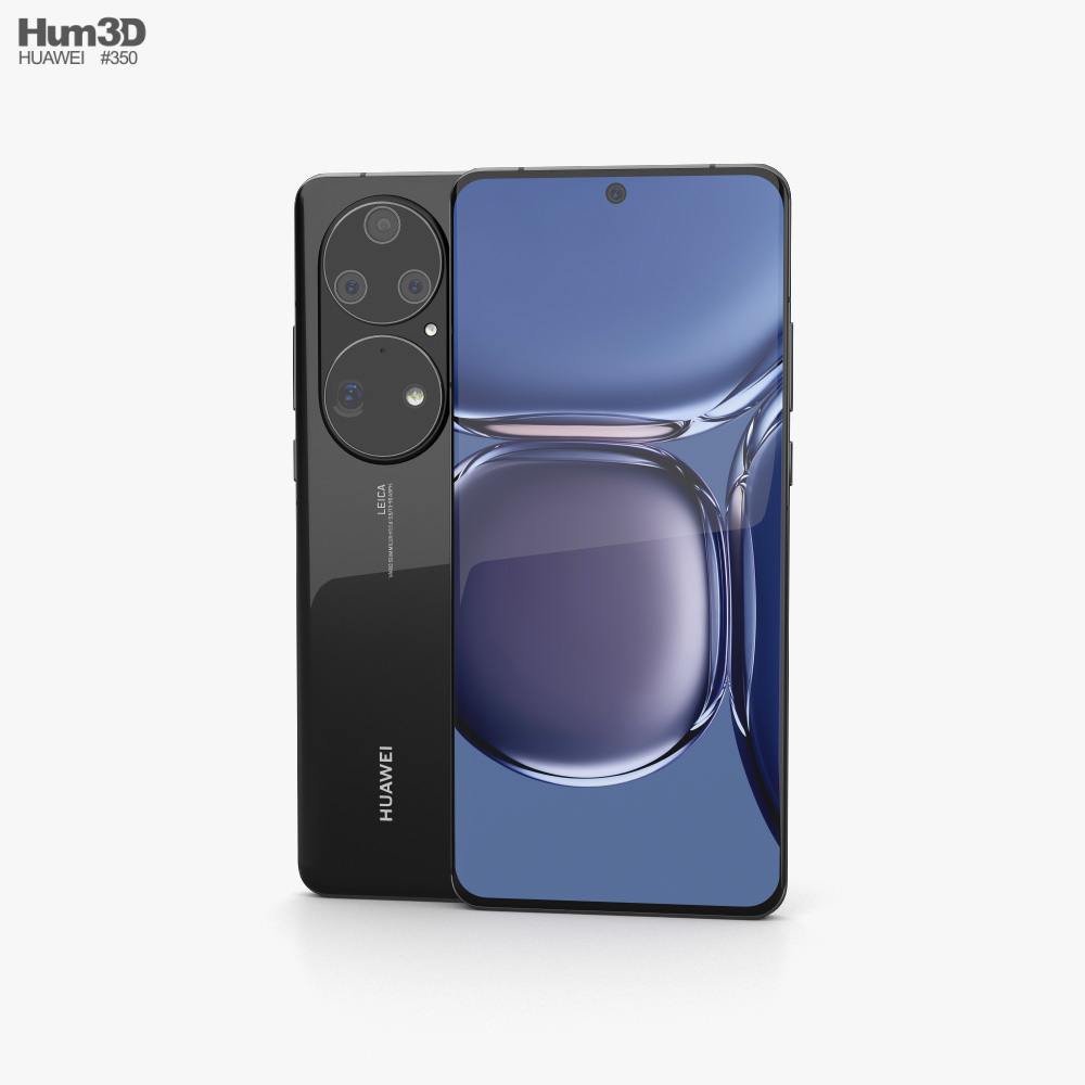 Huawei P50 Pro 黒 3Dモデル