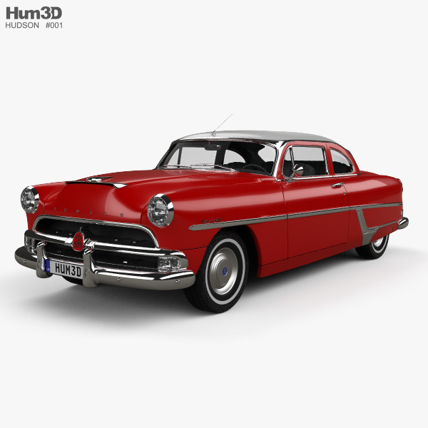 Hudson Hornet 2-door 1954 3D model