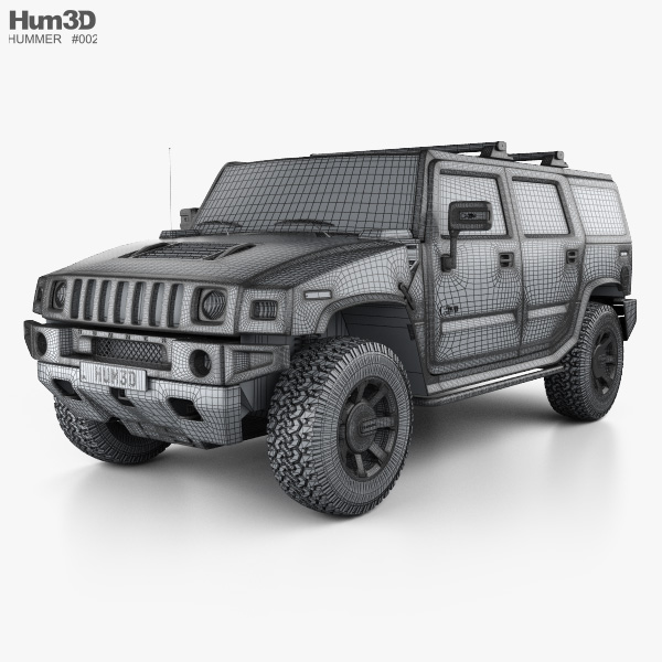 Hummer h2 3d model