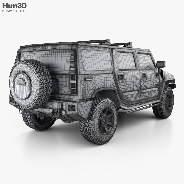 Hummer h2 3d model