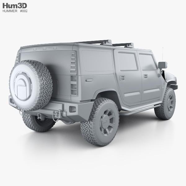 Hummer h2 3d model