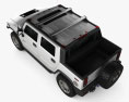 Hummer H2 SUT 2014 3d model top view
