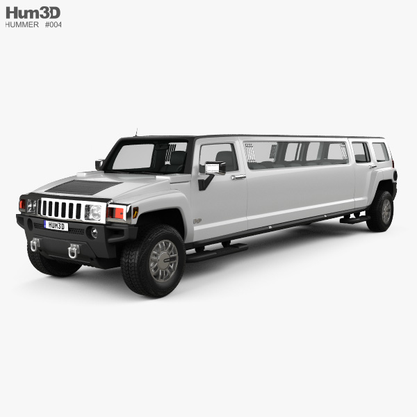 Hummer H3 加长轿车 2010 3D模型