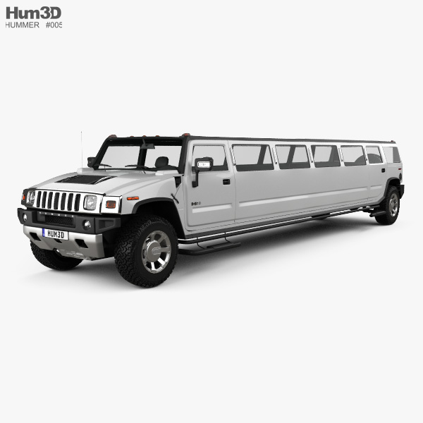 Hummer H2 Limousine 2011 3D-Modell