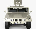 Hummer M242 Bushmaster 2011 3d model front view