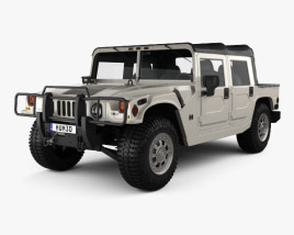 Hummer H1 pickup 2005 3D model
