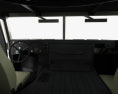 Hummer H1 M242 Bushmaster with HQ interior 2011 3d model dashboard