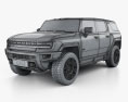 GMC Hummer EV SUV 2022 3D 모델  wire render
