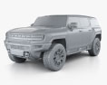 GMC Hummer EV SUV 2022 3D модель clay render