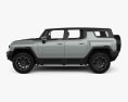 Hummer EV SUV with HQ interior 2023 3d model side view