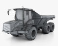Hydrema 922D Dump Truck 2020 3d model wire render