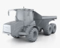 Hydrema 922D Dump Truck 2020 3d model clay render
