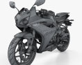 Hyosung GD250R 2015 3d model wire render