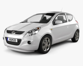 Hyundai i20 3-door 2010 3D model