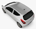 Hyundai i20 3도어 2010 3D 모델  top view
