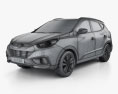 Hyundai ix35 Tucson 2013 3D-Modell wire render