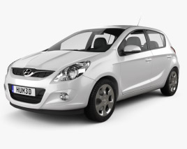 Hyundai i20 5-door 2014 3D model