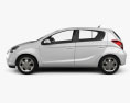 Hyundai i20 5-door 2014 3d model side view