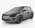 Hyundai i30 2014 3D-Modell wire render