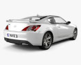 Hyundai Genesis Coupe 2012 3D-Modell Rückansicht