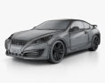 Hyundai Genesis Coupe 2012 3D-Modell wire render