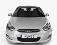 Hyundai Accent (i25) hatchback 2015 3d model front view