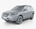 Hyundai Santa Fe 2007 3D модель clay render