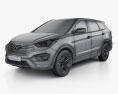 Hyundai Santa Fe 2012 Modelo 3D wire render