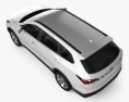 Hyundai Santa Fe 2012 3d model top view