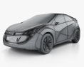 Hyundai Blue-Will 2010 3d model wire render