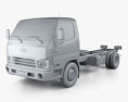 Hyundai HD65 Chassis Truck 2014 3d model clay render