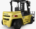 Hyundai 70DS-7E Forklift 2014 3d model back view