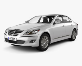 Hyundai Genesis (Rohens) sedan 2014 3D-Modell