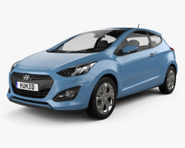 Hyundai i30 3-door hatchback 2015 3D model