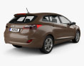 Hyundai i30 5门 wagon (EU) 2013 3D模型 后视图