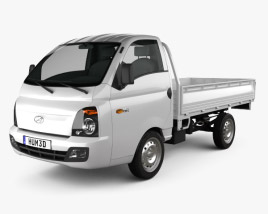 Hyundai HR (Porter) フラットベッドトラック 2013 3Dモデル