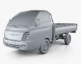 Hyundai HR (Porter) Flatbed Truck 2014 3d model clay render