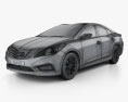 Hyundai Azera 2015 3D-Modell wire render