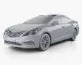 Hyundai Azera 2015 3D-Modell clay render