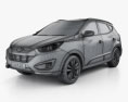 Hyundai Tucson (ix35) US 2013 3D 모델  wire render