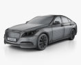 Hyundai Genesis (Rohens) 2018 3d model wire render
