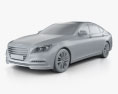 Hyundai Genesis (Rohens) 2018 3d model clay render