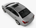 Hyundai Elantra Yue Dong 2014 Modelo 3d vista de cima