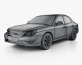 Hyundai Sonata Moinca (CN) 2014 3Dモデル wire render
