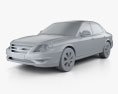 Hyundai Sonata Moinca (CN) 2014 3Dモデル clay render