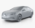 Hyundai Sonata (US) 2018 3Dモデル clay render