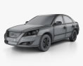 Hyundai Sonata Ling Xiang (CN) 2014 3D模型 wire render