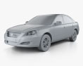 Hyundai Sonata Ling Xiang (CN) 2014 Modello 3D clay render