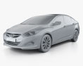 Hyundai i40 sedan (EU) 2015 3d model clay render