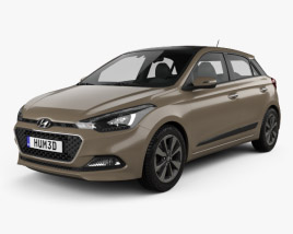 Hyundai Elite i20 2017 3D 모델 